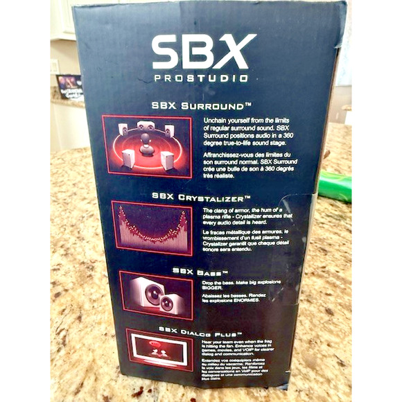 Creative Sound Blaster Zx SBX Gaming Audio Card w High Performance Headphone Amp - Picture 6 of 8